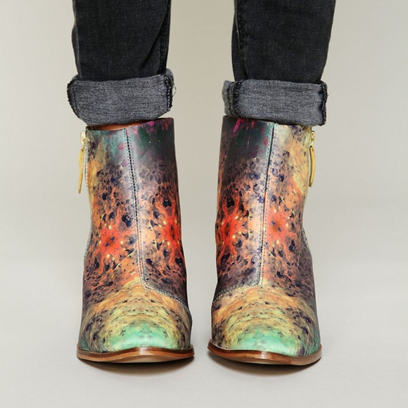 Miista Shoes - miista val tex galaxy neptune satin ankle boots